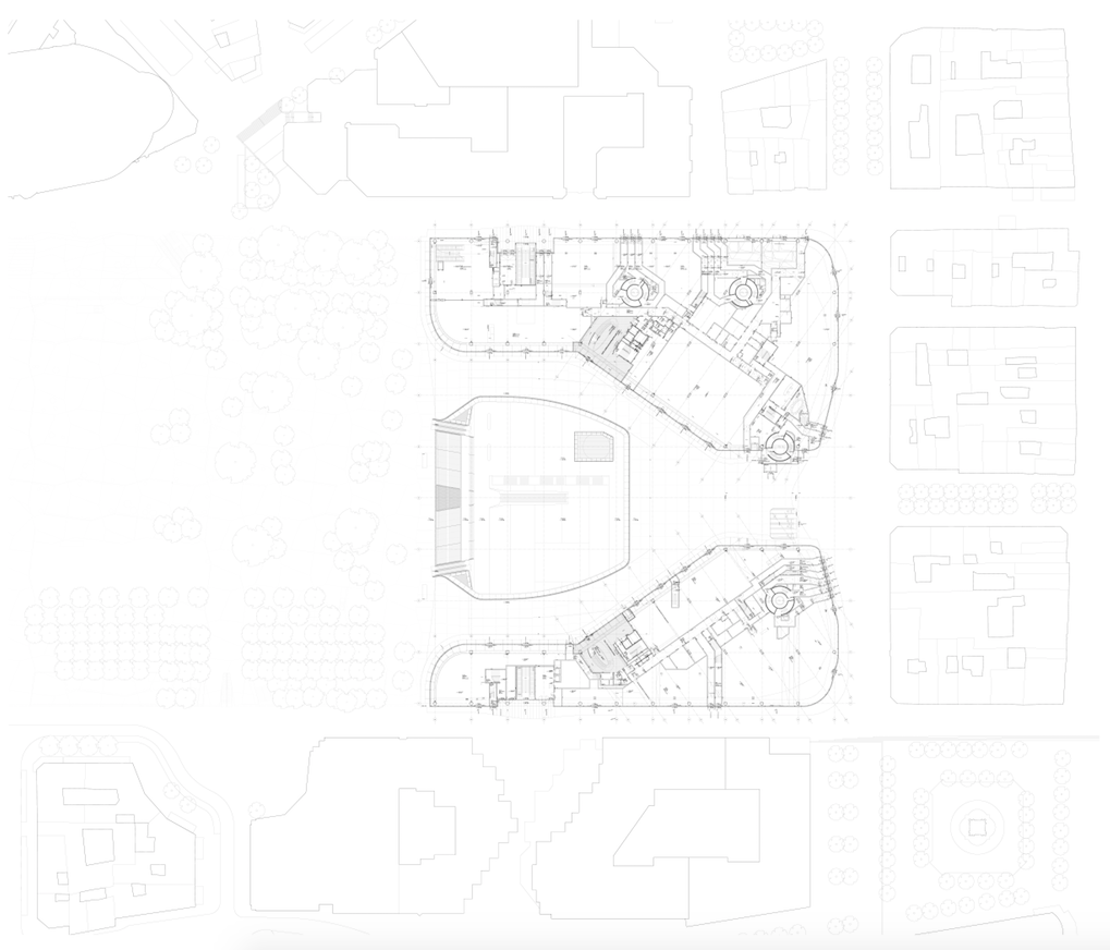 Grundriss, Erdgeschoss (Patrick Berger et Jacques Anziutti architectes)