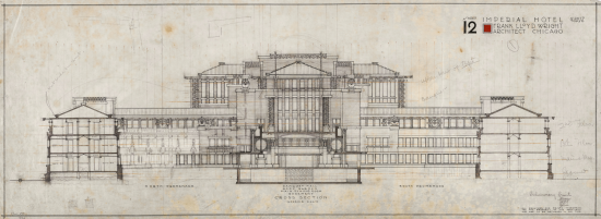 Imperial Hotel, Tokio, 1923, 38,1 cm x 101,6 cm
