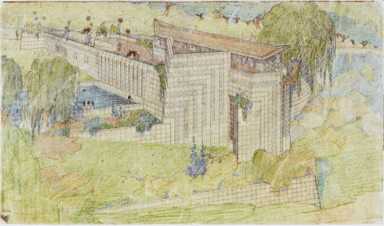 Little Dipper Schule und öffentlicher Spielplatz, Los Angeles, 1923, 40 cm x 68,3 cm