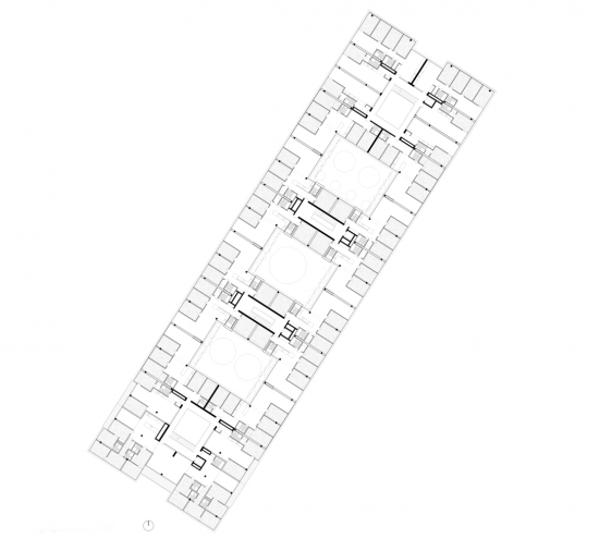 Studio Trachsler Hoffmann, Sale con Fritas, Grundriss Regelgeschoss
