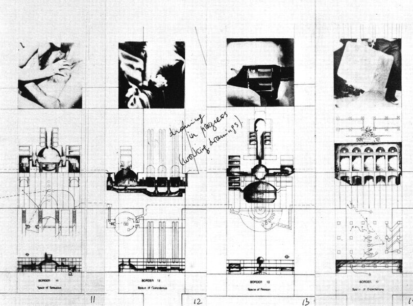 Bernard Tschumi, “Border Crossing” (1978), in Bernard Tschumi, Architectural Manifestoes (exhibition catalogue) (New York: Artists Space, 1978). © Courtesy of Bernard Tschumi Archives