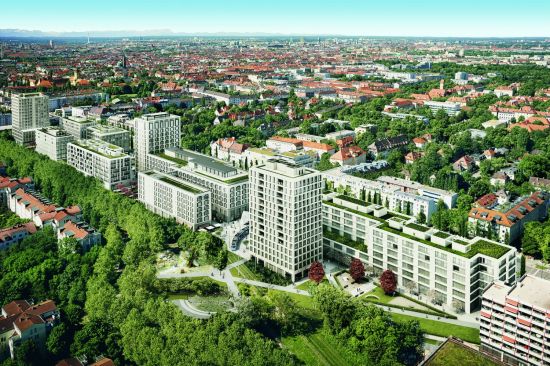 Schwabinger Tor, München (Visualisierung © Jost Hurler Unternehmensgruppe)