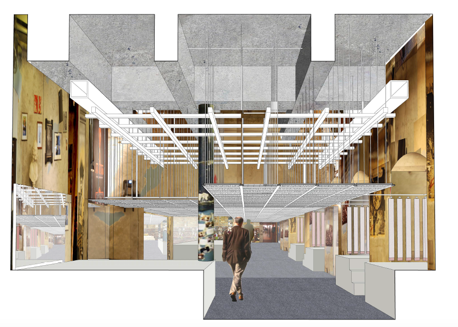 Alex Lehnerer, Installation im Cabaret Voltaire, Visualisierung