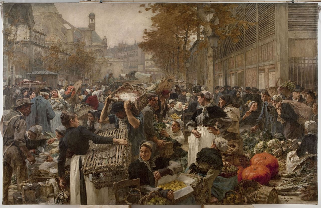 Leon Lhermitte, Les Halles, 1895