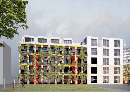 Käferstein & Meister mit Murat Ekinci Architekten, Blauregen, Visualisierung