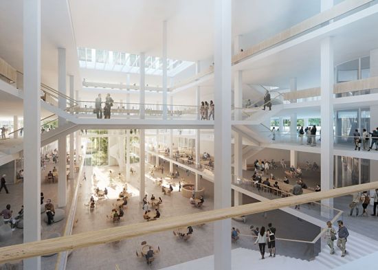 Herzog & de Meuron, Forum UZH, Blick ins Forum, Visualisierung