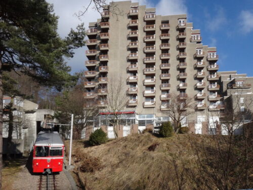 Robert Briner und Herbert Wirt, Waldhaus Dolder, Zürich, 1975 (Foto: Manuel Pestalozzi)