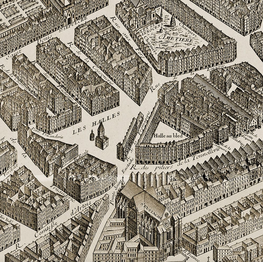 Les Halles, 18. Jahrhundert