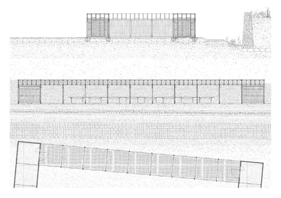 Sections and zoomed-in floorplan